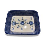 404 Bunzlau Rechthoekige schaal 163X Anemone Rechthoekige schalen zonder oor